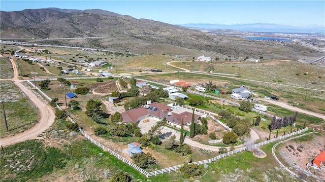 aerial view featuring a mountain view