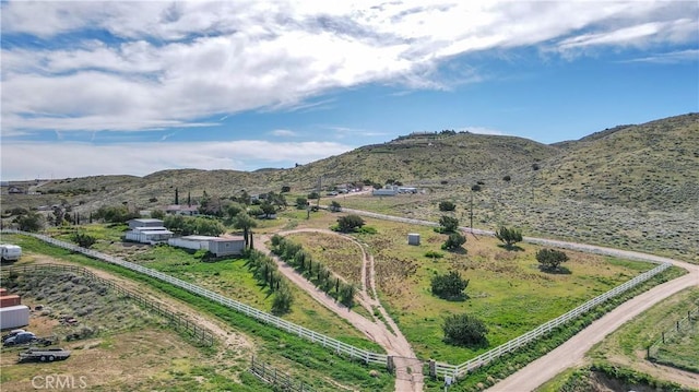 mountain view with a rural view