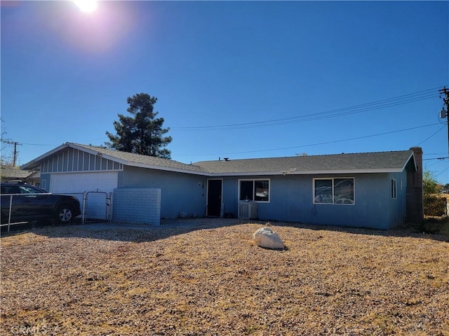 view of single story home