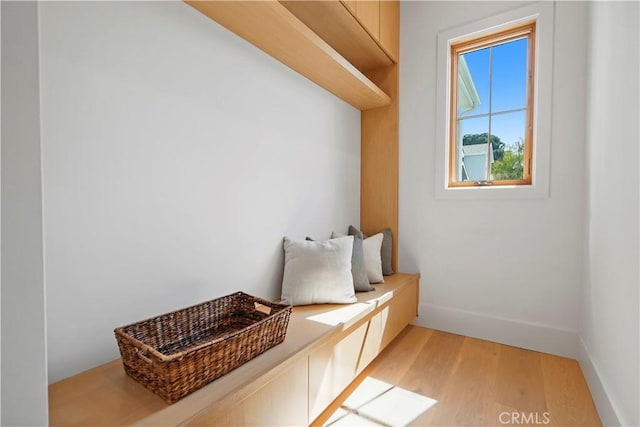 mudroom featuring hardwood / wood-style flooring