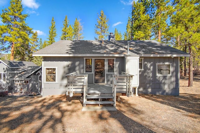 view of rear view of property