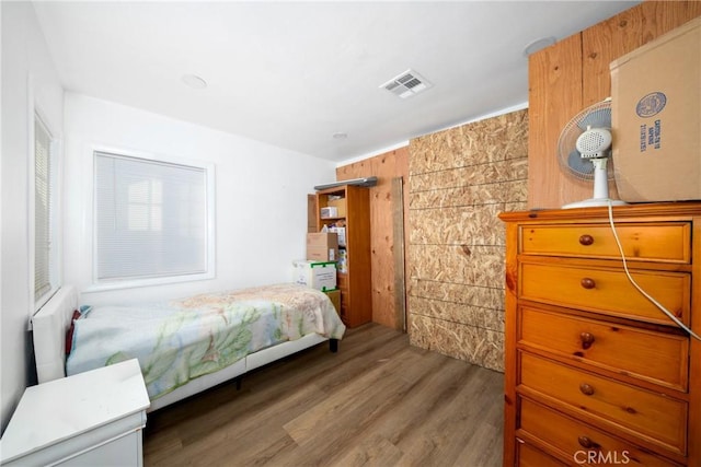 bedroom featuring hardwood / wood-style flooring