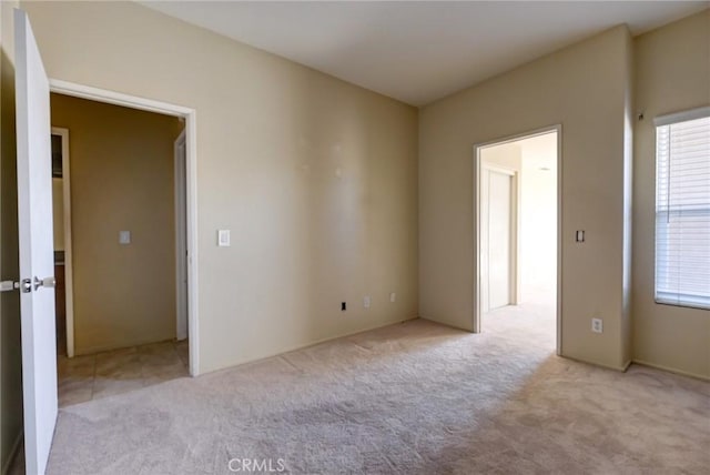 view of carpeted empty room