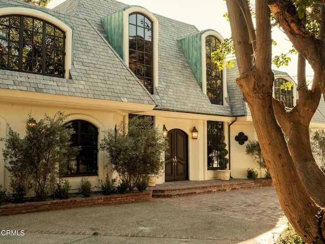 view of front of house featuring french doors