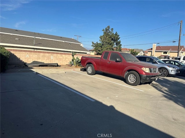 view of car parking