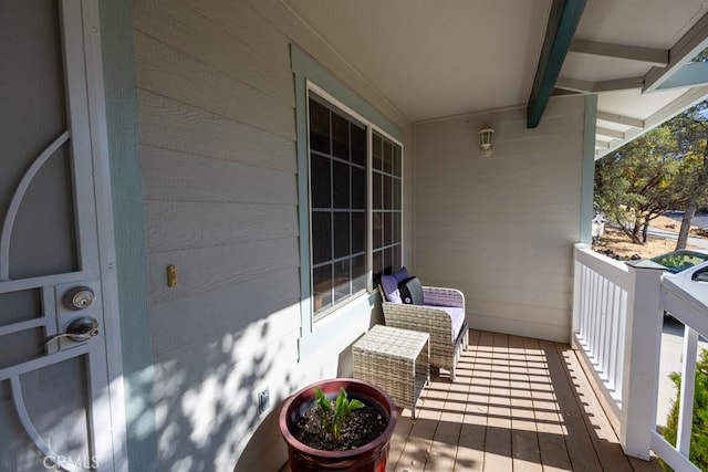 view of balcony