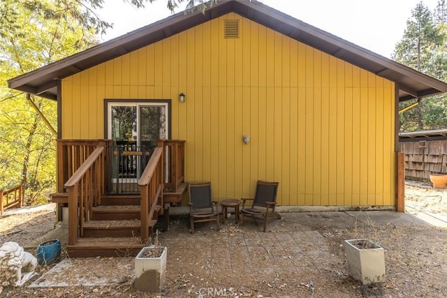 back of house featuring a patio