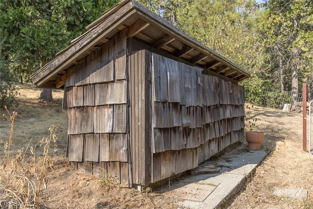 view of outdoor structure