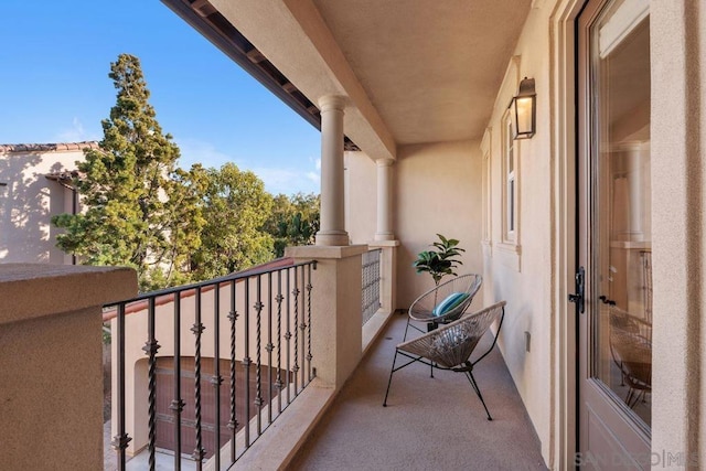 view of balcony