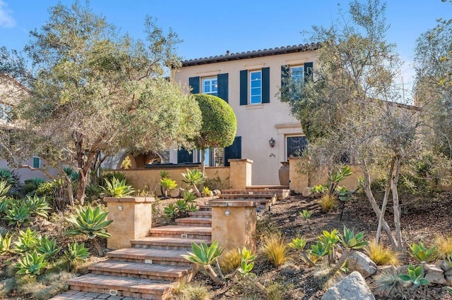 view of mediterranean / spanish house