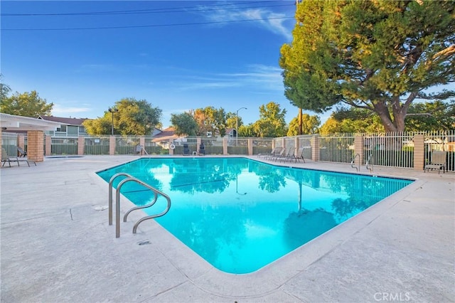 view of pool with a patio