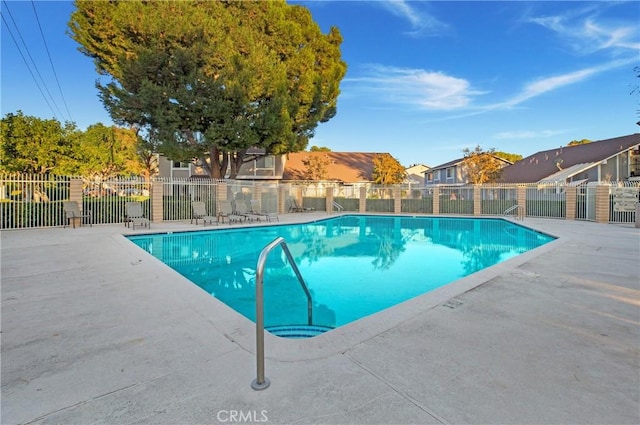 view of pool with a patio