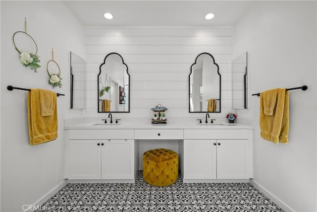 bathroom with vanity