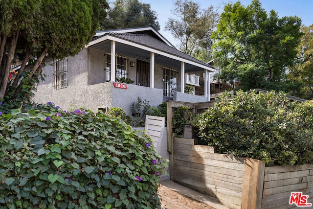 view of bungalow-style home