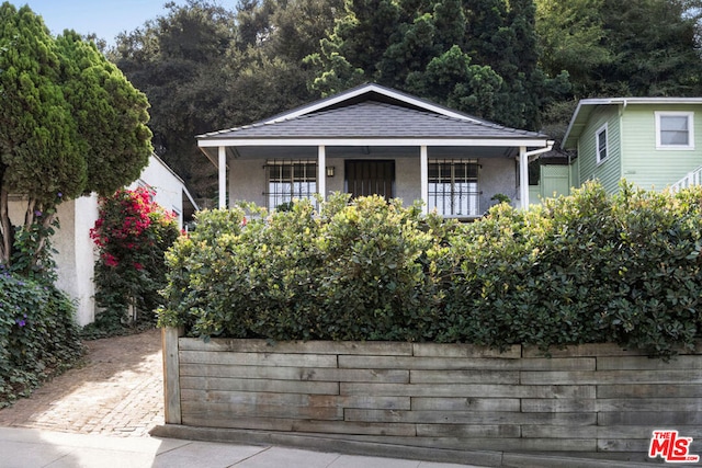 bungalow featuring covered porch