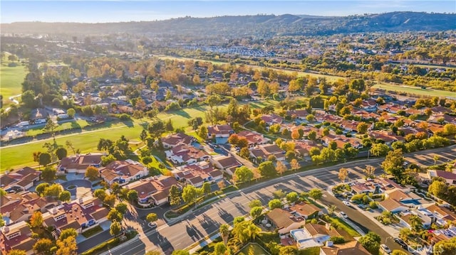 aerial view featuring a mountain view