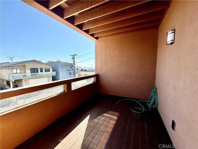 view of balcony