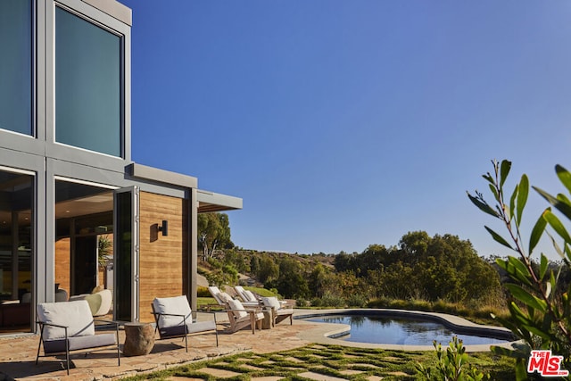 view of pool with a patio