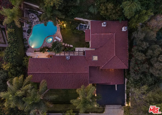 birds eye view of property