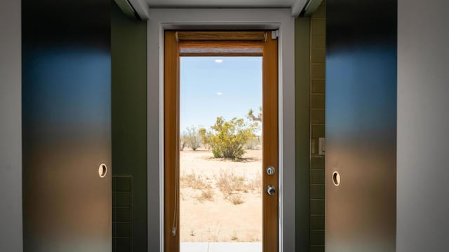 view of doorway to outside