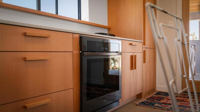 kitchen with stainless steel oven