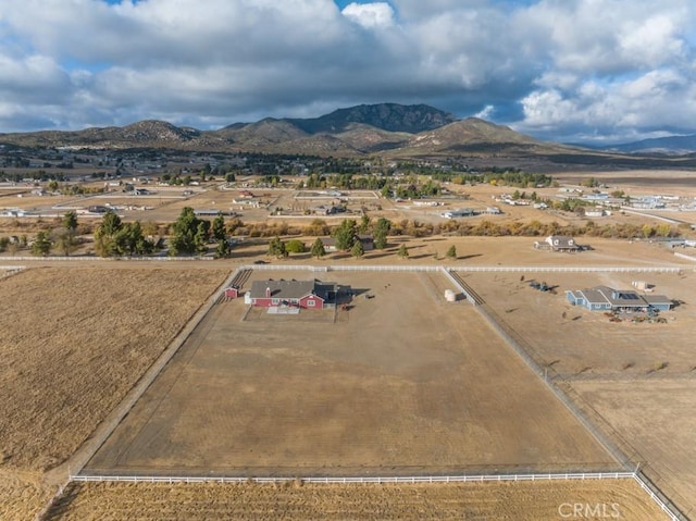 aerial view featuring a mountain view