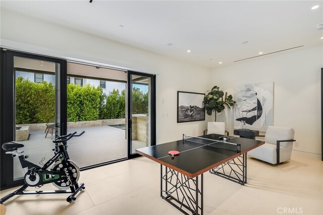 427 Santa Ana Ave, Newport Beach, CA 92663 - game room featuring recessed lighting