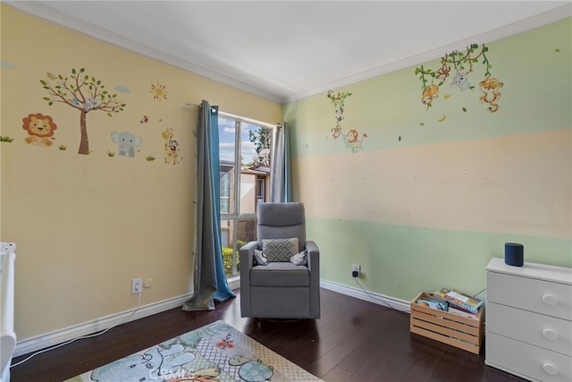 806 Coriander Dr Unit G, Torrance, CA 90502 - living area with wood-type flooring and ornamental molding
