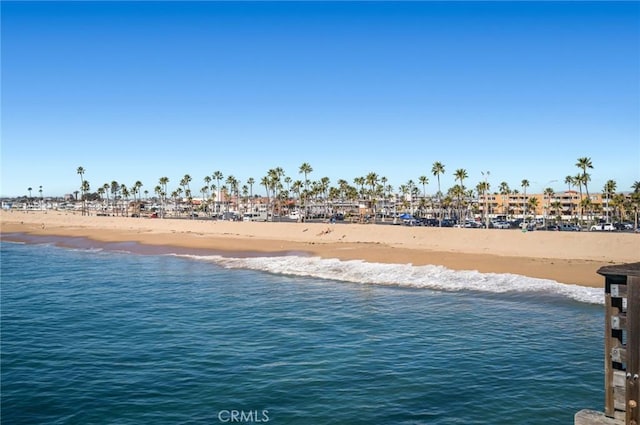 water view with a view of the beach