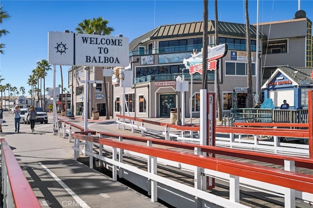 view of dock