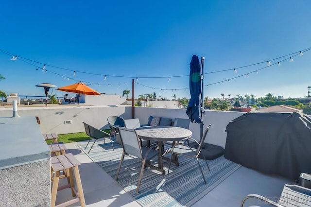 view of patio / terrace featuring area for grilling