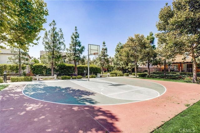 view of basketball court