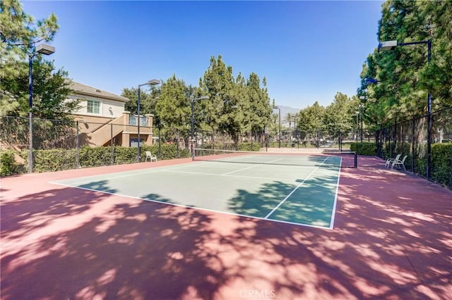 view of tennis court