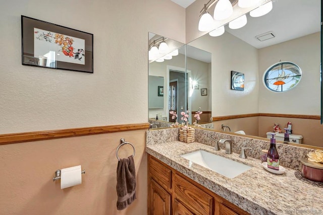 bathroom with vanity