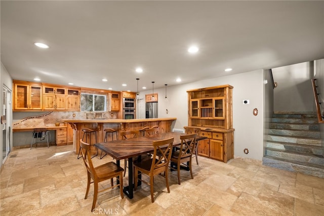 view of dining space