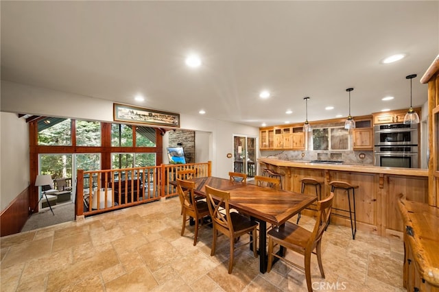 view of dining space