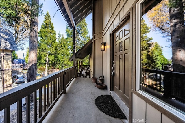 view of balcony