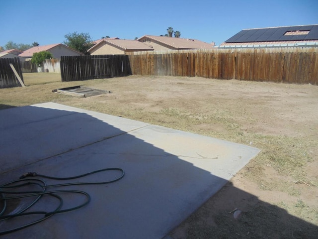 view of yard with a patio