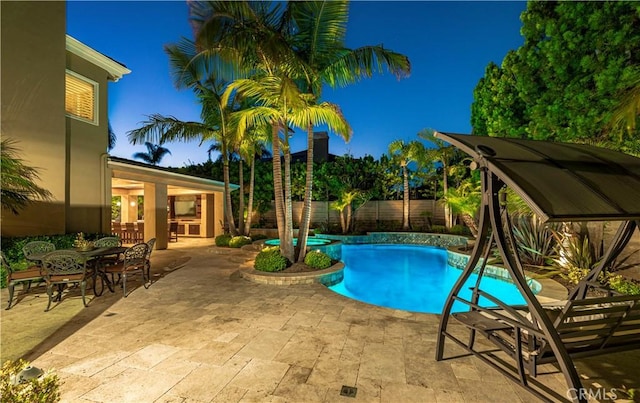 view of pool with a patio