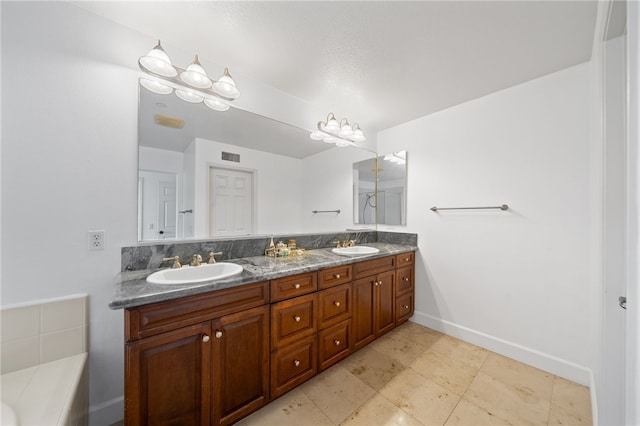 bathroom with vanity