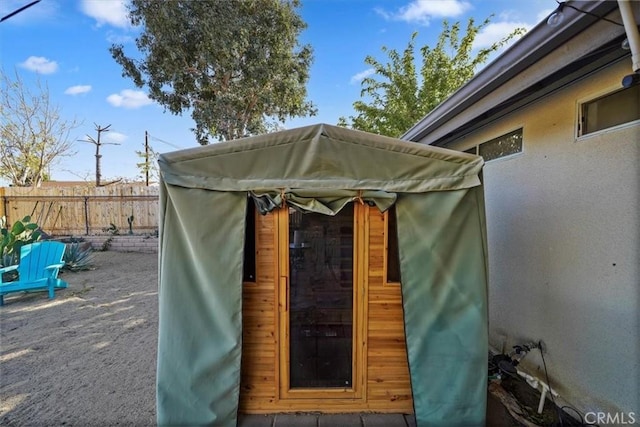 view of outbuilding