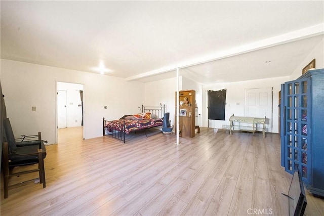 interior space featuring light wood-type flooring