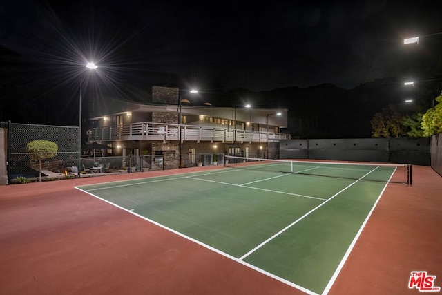 view of tennis court