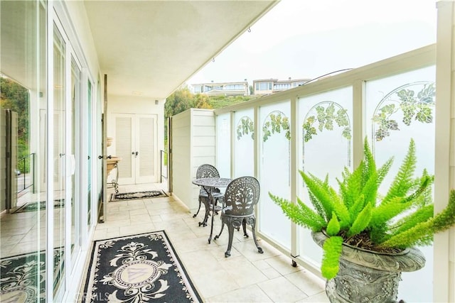 1203 Bayside Dr, Corona Del Mar, CA 92625 - sunroom / solarium featuring french doors