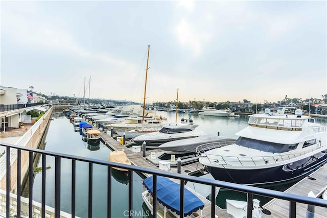 1203 Bayside Dr, Corona Del Mar, CA 92625 - dock area featuring a water view