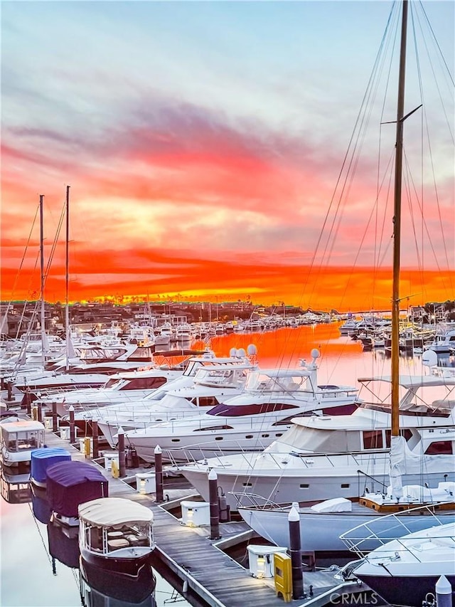 1203 Bayside Dr, Corona Del Mar, CA 92625 - water view with a boat dock