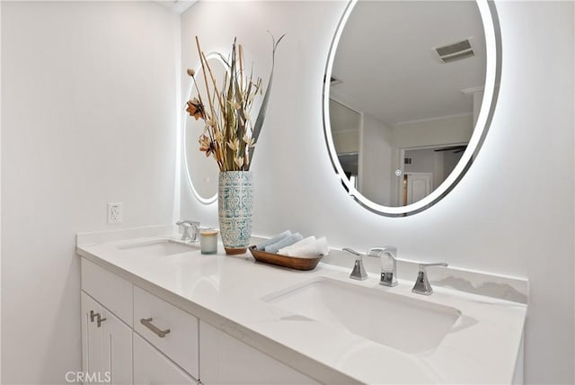 bathroom featuring vanity