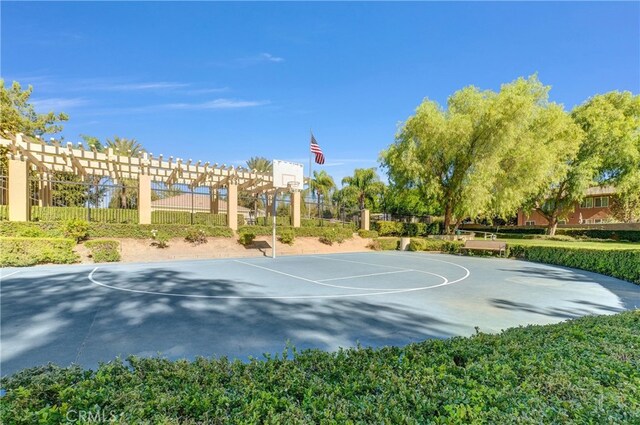 view of sport court