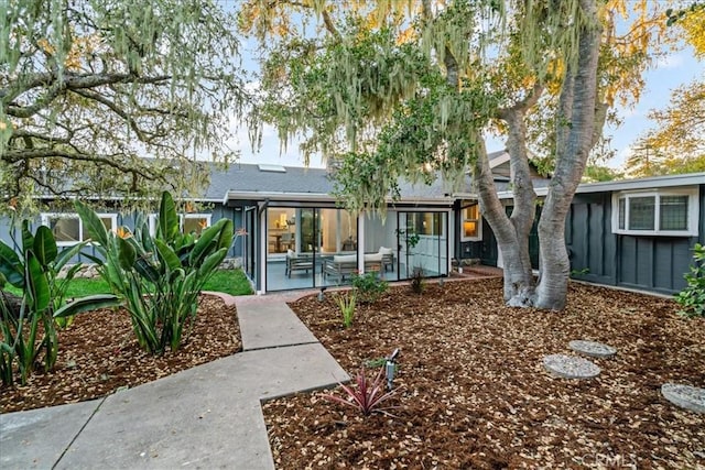 view of front of house featuring a patio area