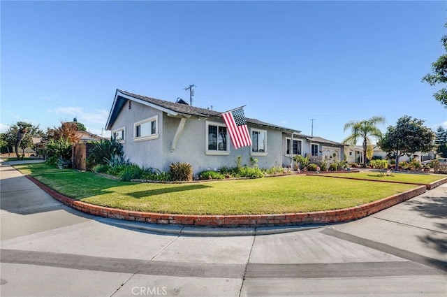 view of property exterior featuring a yard